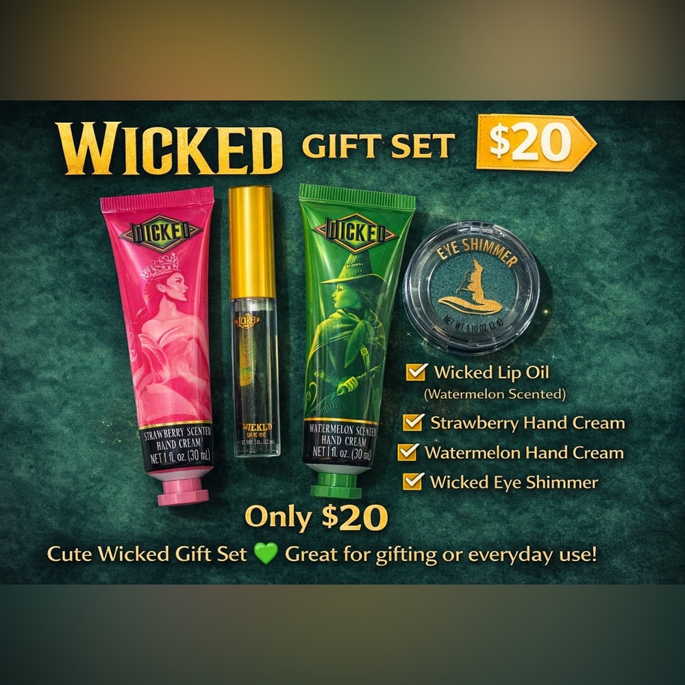 Wicked Hand & Lip Care Gift Set - eye shimmer too